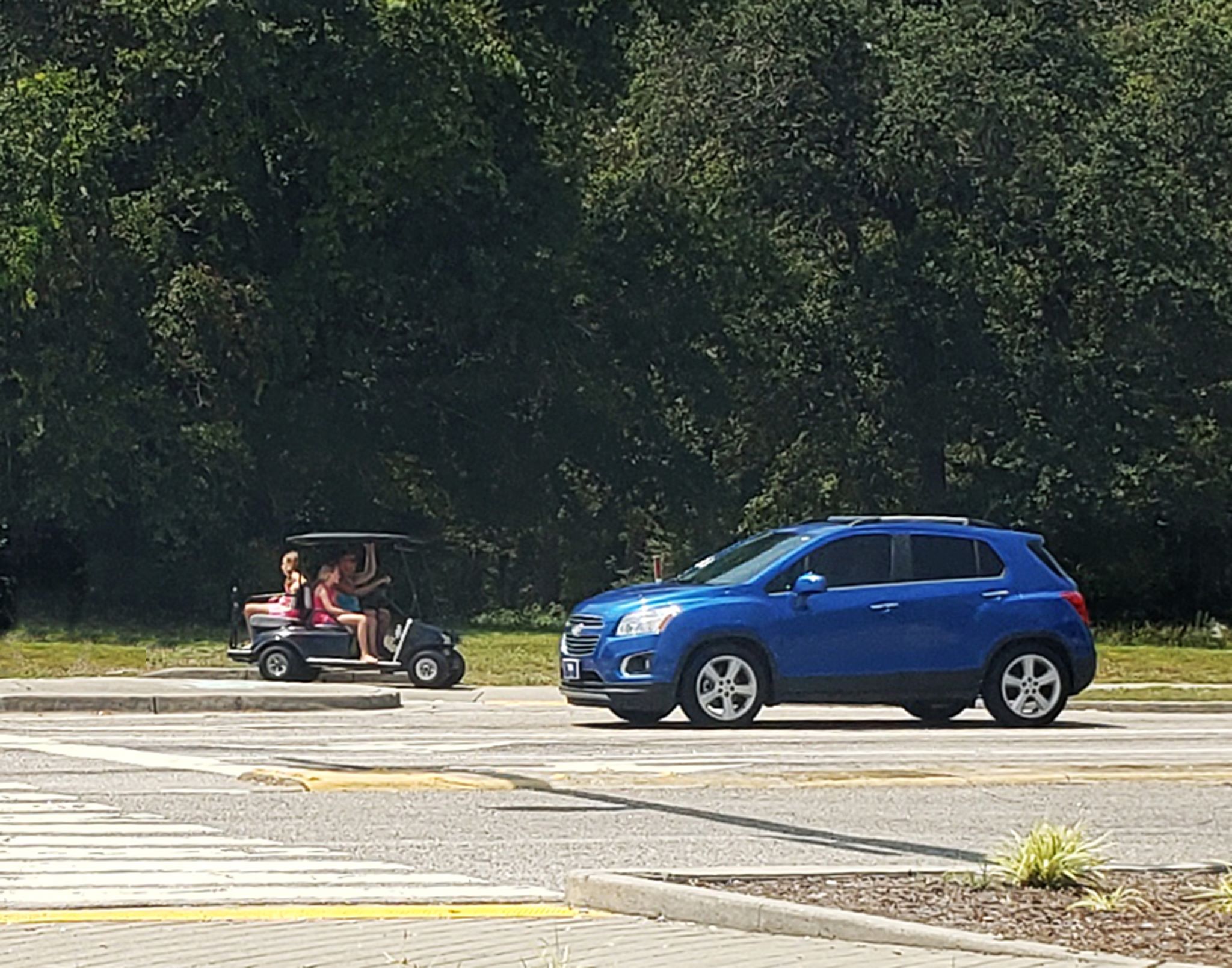 Golf Carts on Sidewalks
